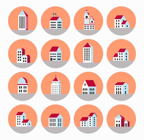 Flat city vector