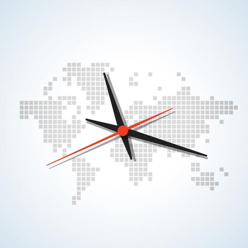 Image of a wall clock vector