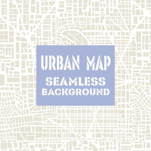 Seamless map  city plan vector