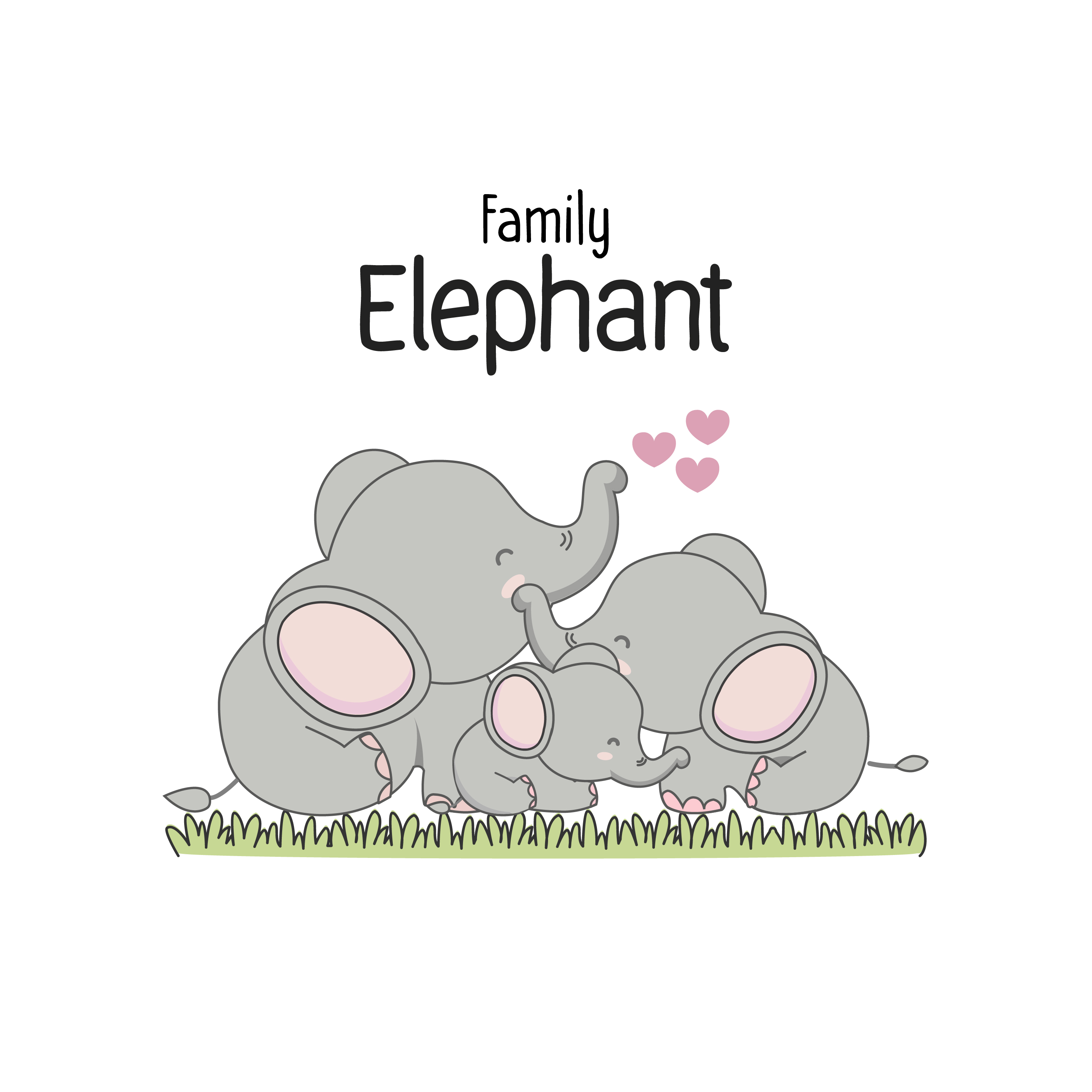 Free Free 286 Elephant Family Svg Free SVG PNG EPS DXF File