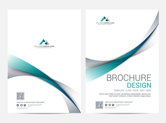 Brochure Layout template, cover design background vector