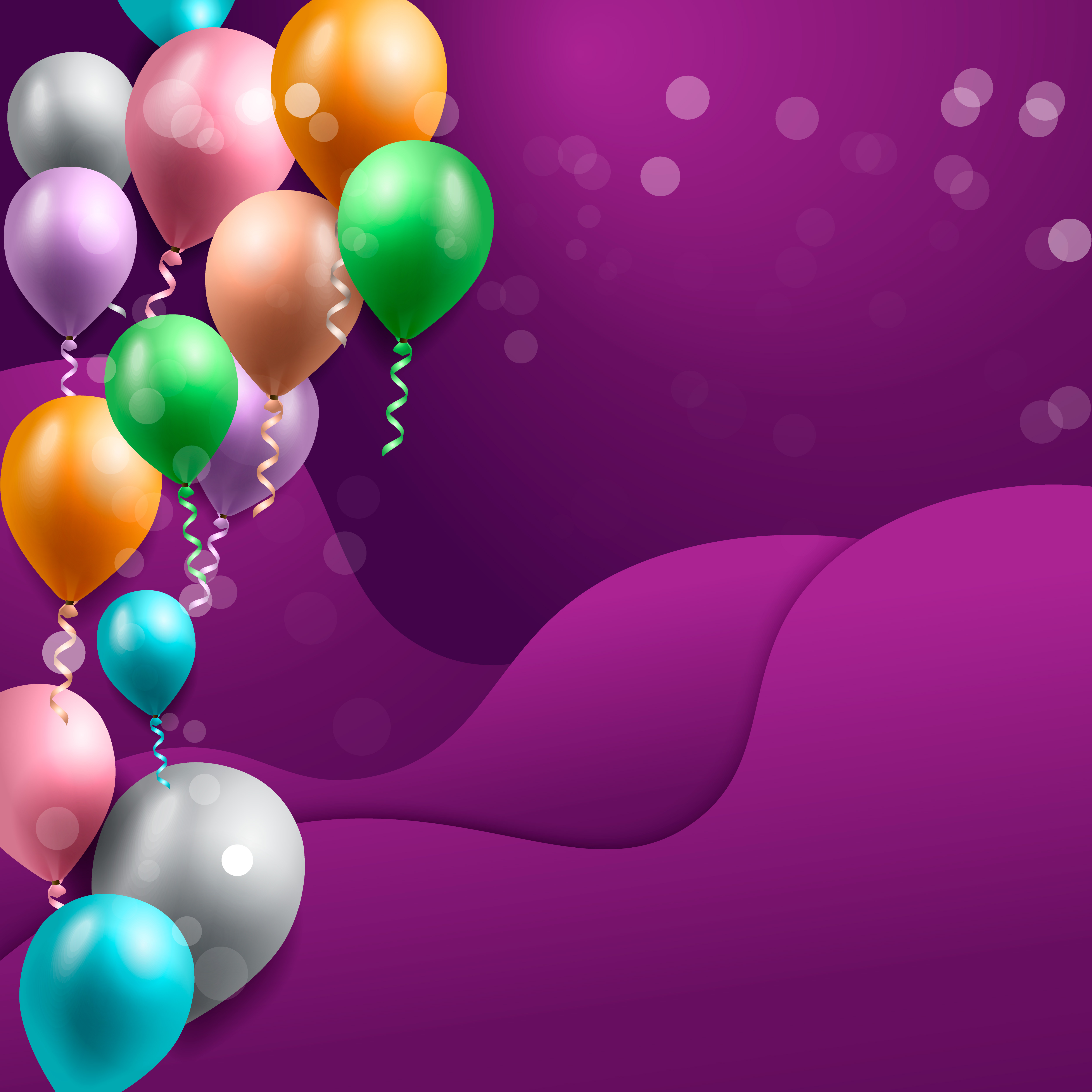 birthday celebration background, birthday balloon wallpaper 547506