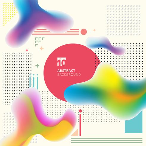 Abstract Modern Art Geometric Plastic Colorful Shapes