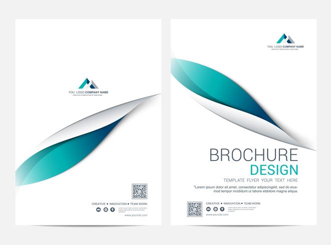 Brochure Layout template, cover design background vector