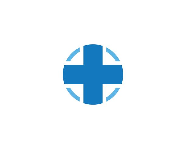 además de médico cruzado vector icono de logotipo