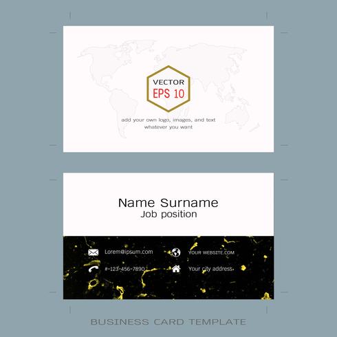 Modern designer business card layout templates. vector
