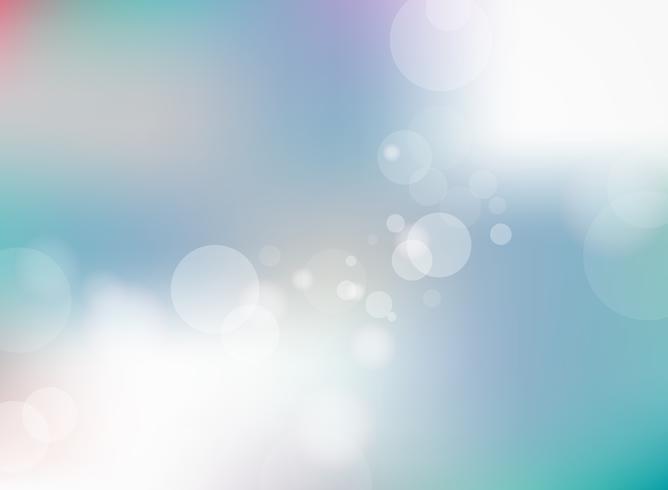 Abstract blurred blue gradient background with bokeh background. vector