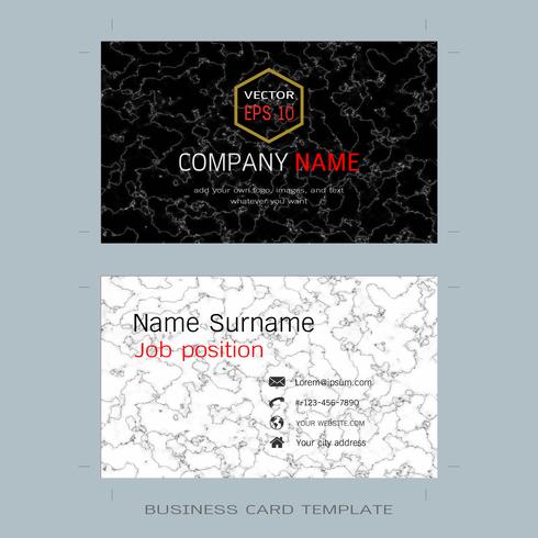 Modern designer business card layout templates. vector