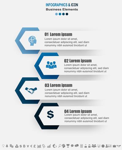 Infographic business timeline process chart template.  marketing icons can be used for workflow layout, report, . Business concept with 4 options, steps or processes. Vector
