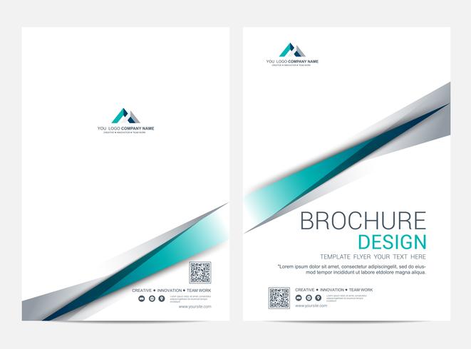 Brochure Layout template, Leaflet Flyer cover design background vector