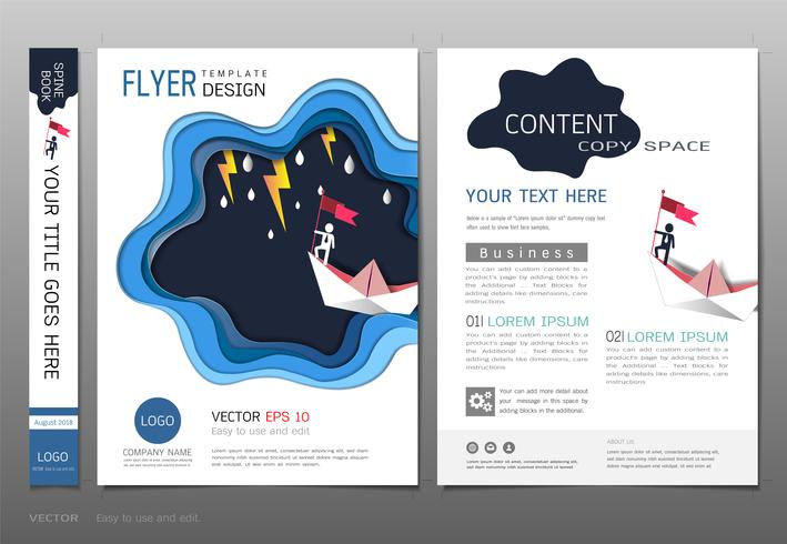 Covers book design template vector, Leadership success concept. vector