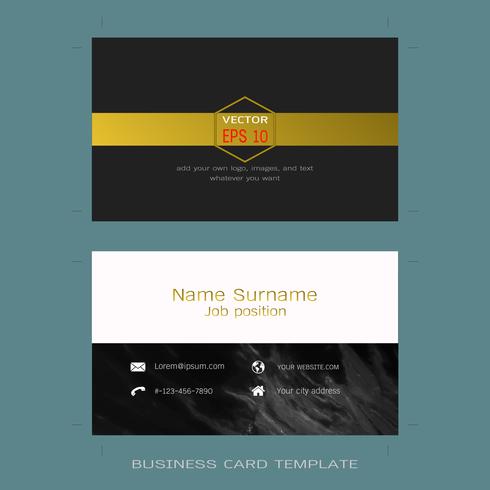 Modern designer business card layout templates. vector