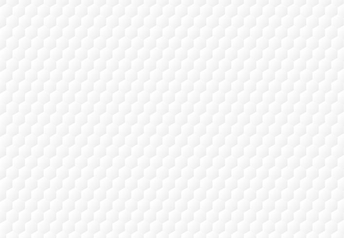 Abstract white hexagon embossed pattern background and texture. vector