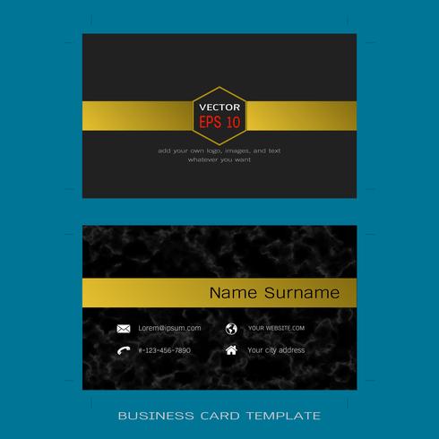 Modern designer business card layout templates. vector