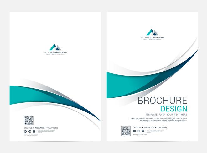 Brochure Layout template, Leaflet Flyer cover design background vector