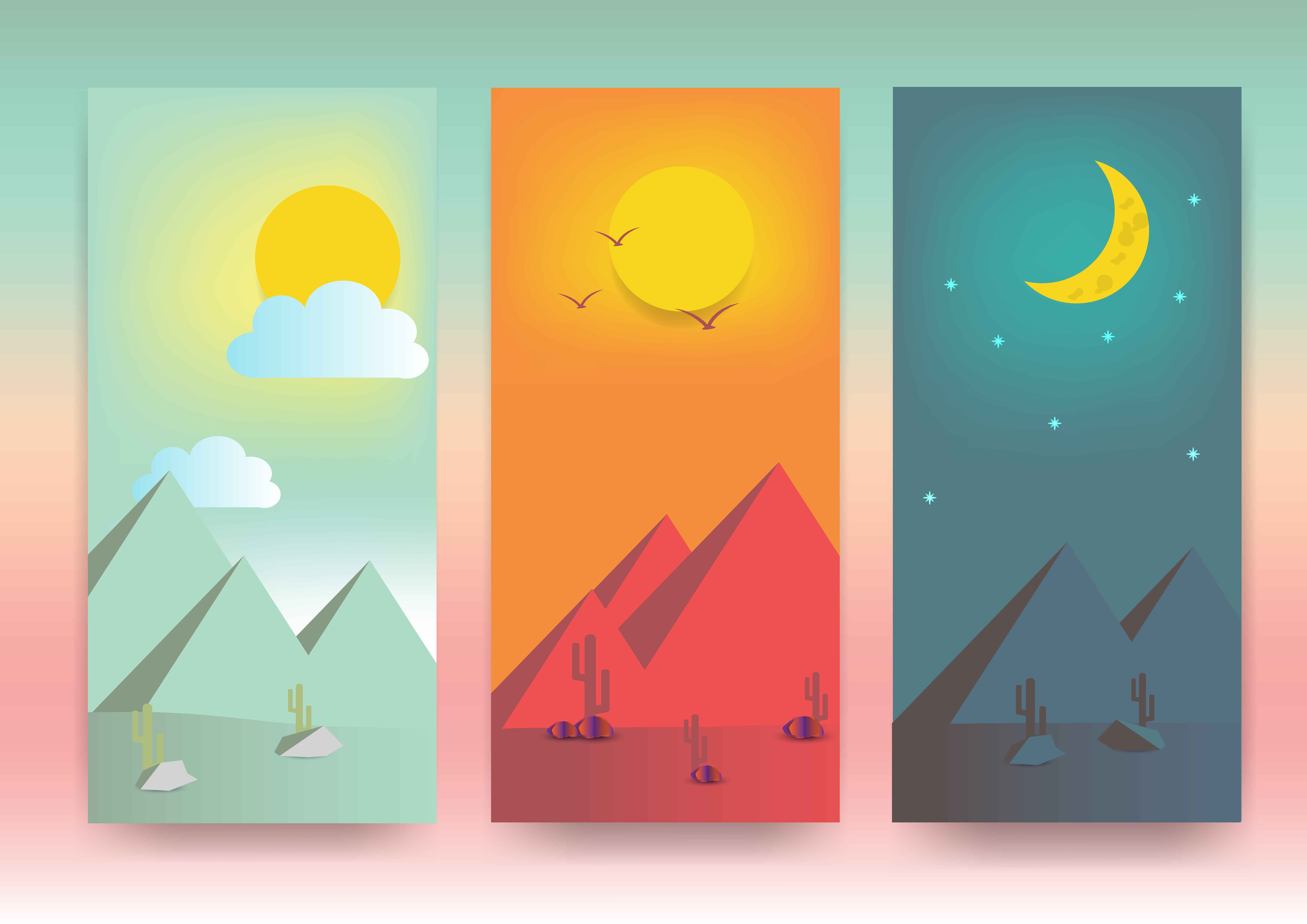Morning Afternoon Evening Vector Art Icons And Graphics For Free Download