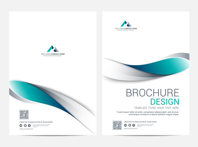 Brochure Layout template, Leaflet Flyer cover design background vector