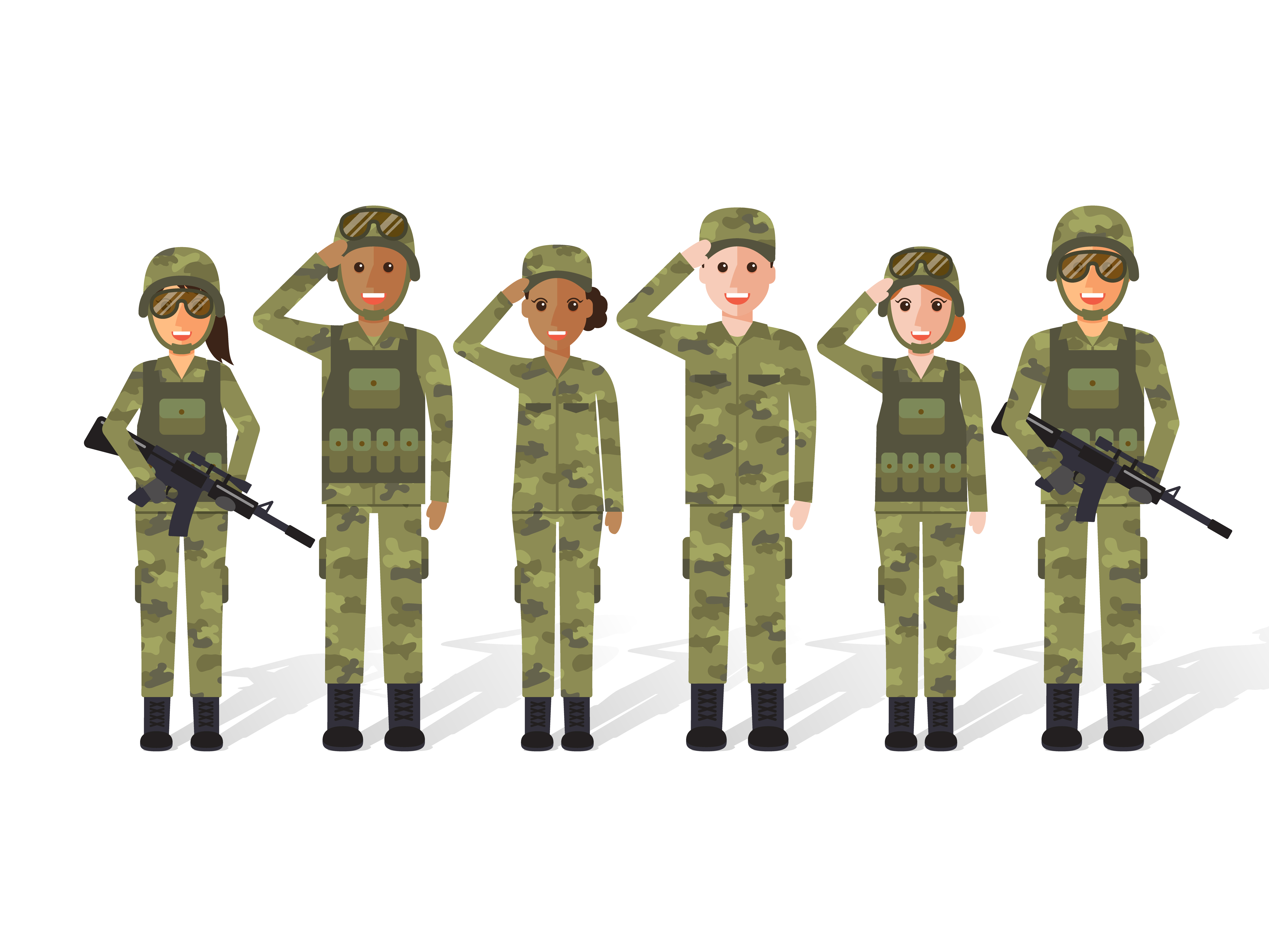 Military people. 547757 Vector Art at Vecteezy