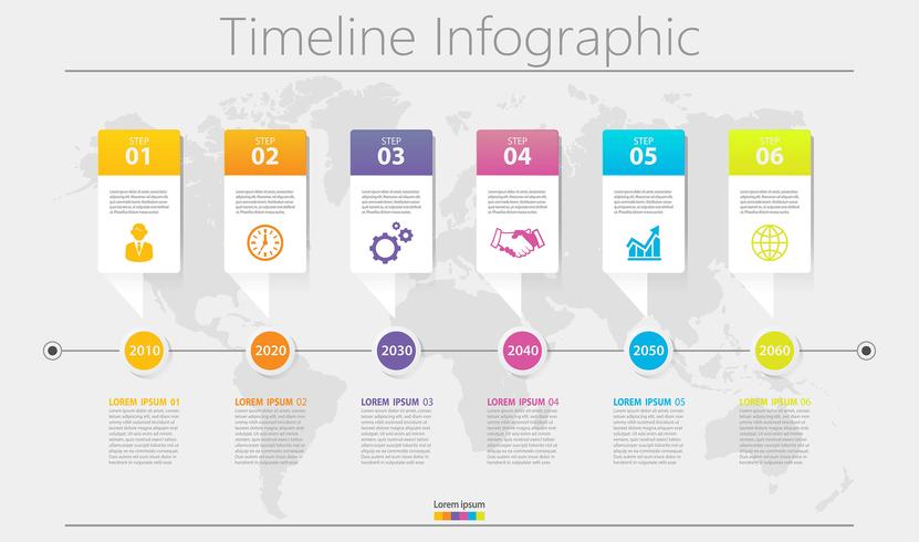 Plantilla de presentación de negocios infografía vector