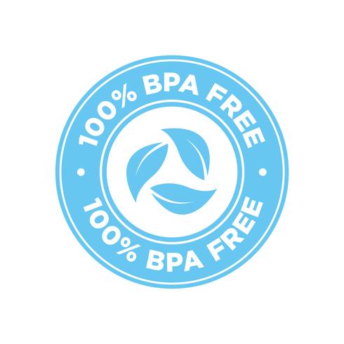 100 BPA free icon. vector