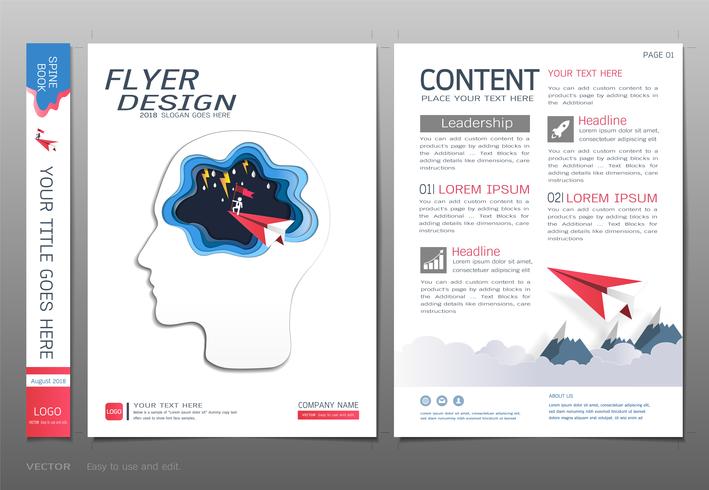 Covers design template, Business leadership and success concept. vector