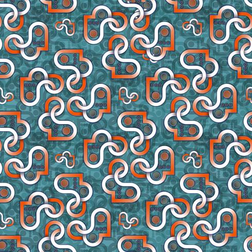 Colorful Seamless Pattern With Circles Fabric Print Cute