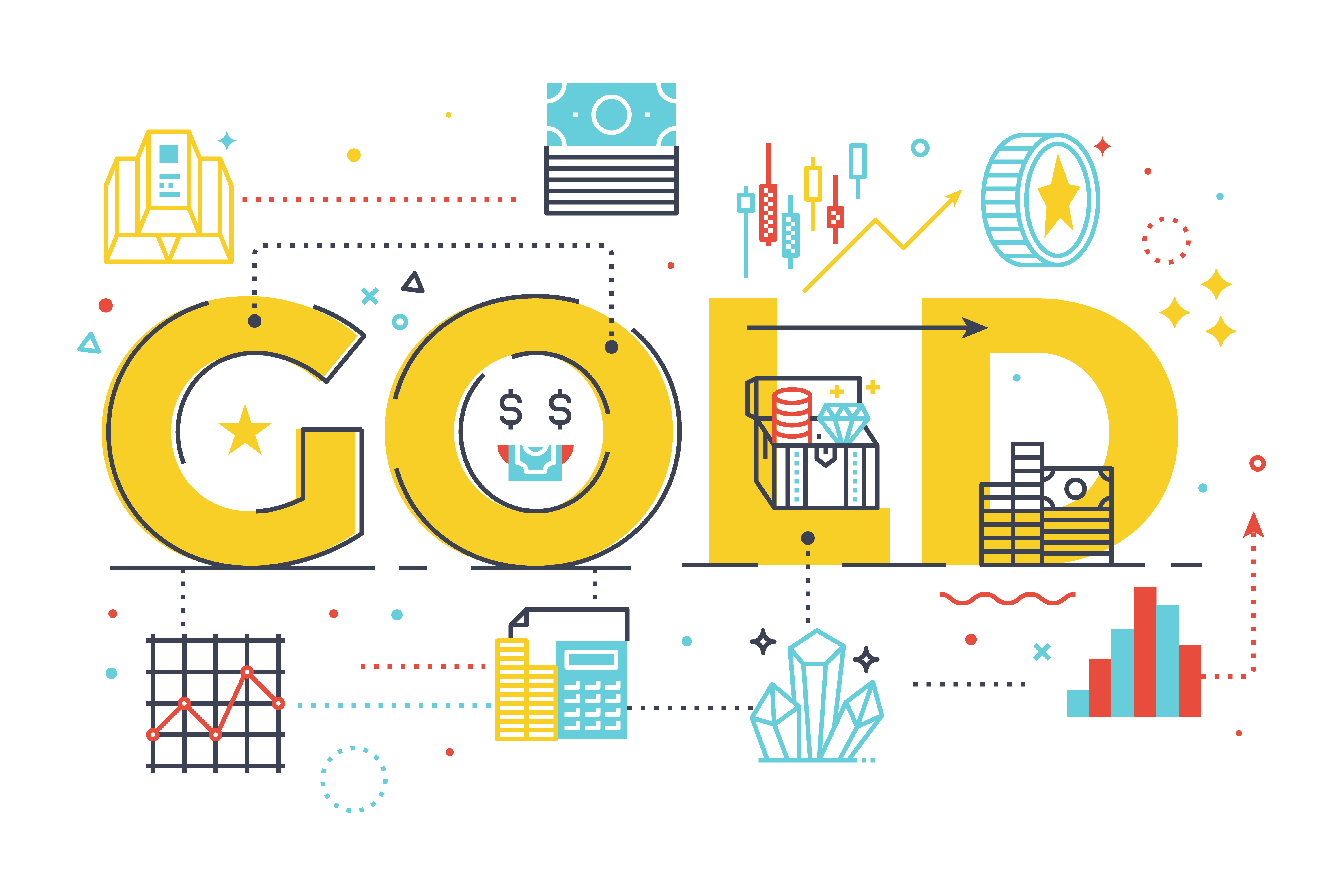 Gold word lettering illustration 548051 Vector Art at Vecteezy