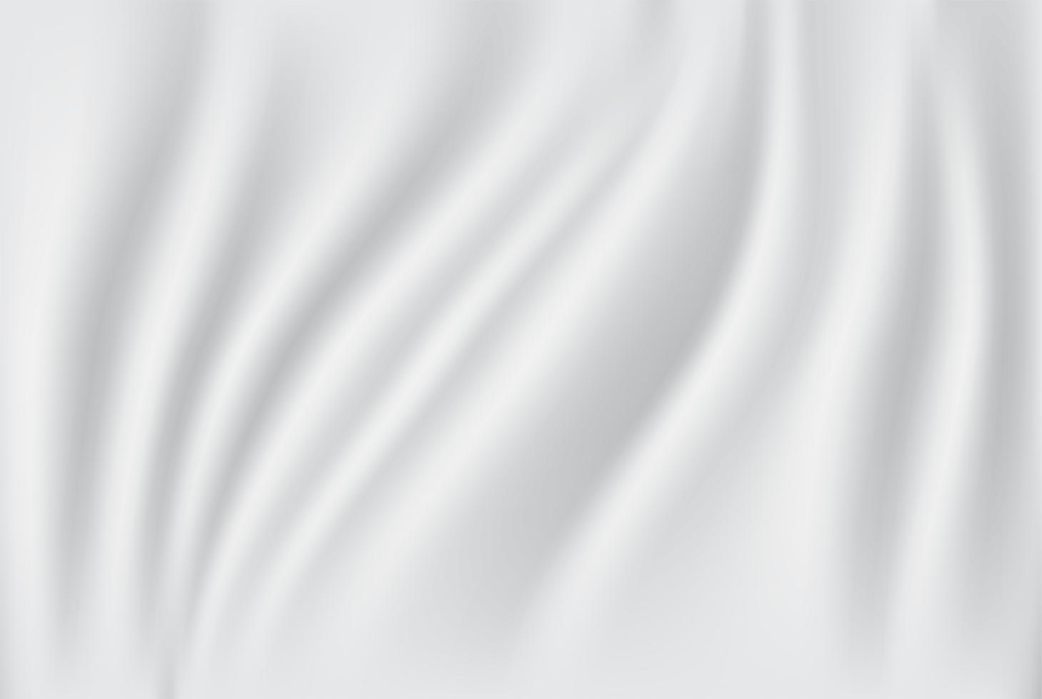 Abstract fabric background. White and grey silk fabric and wave