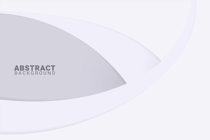 abstract white background with smooth lines. paper art vector