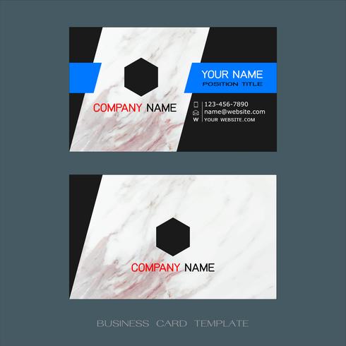 Modern designer business card layout templates. vector