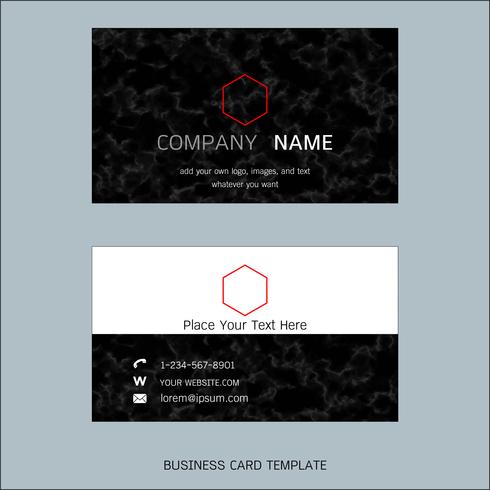 Modern designer business card layout templates. vector