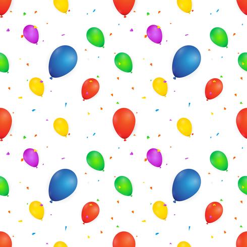 Balloon seamless pattern. vector illustration on white background. design for Textile, Wallpaper, Fabric.