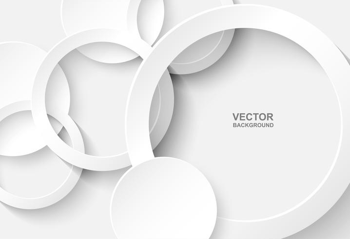 Abstract. Circle white Background ,light and shadow.Vector vector