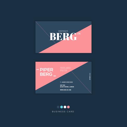 Creative Business card design vector