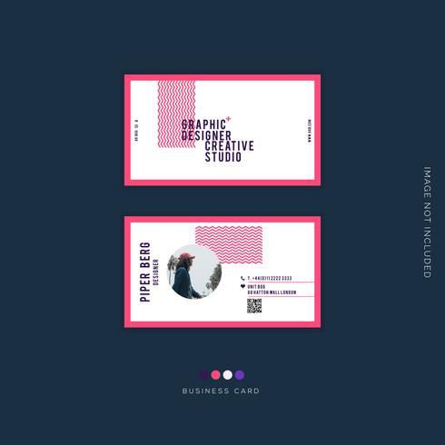 Creative Business card design vector