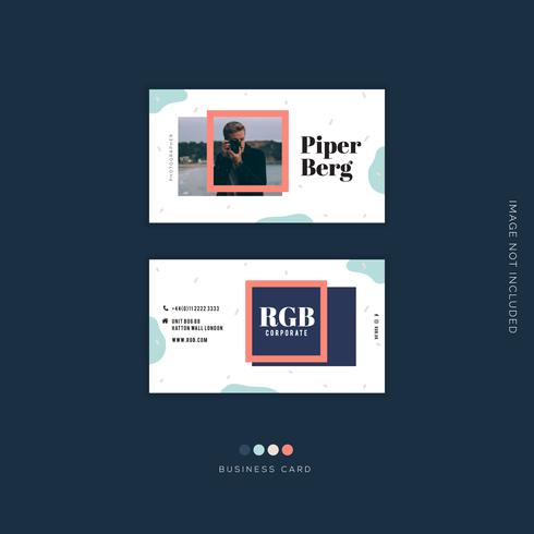 Creative Business card design vector