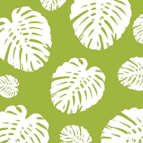 Summer leaf pattern  vector