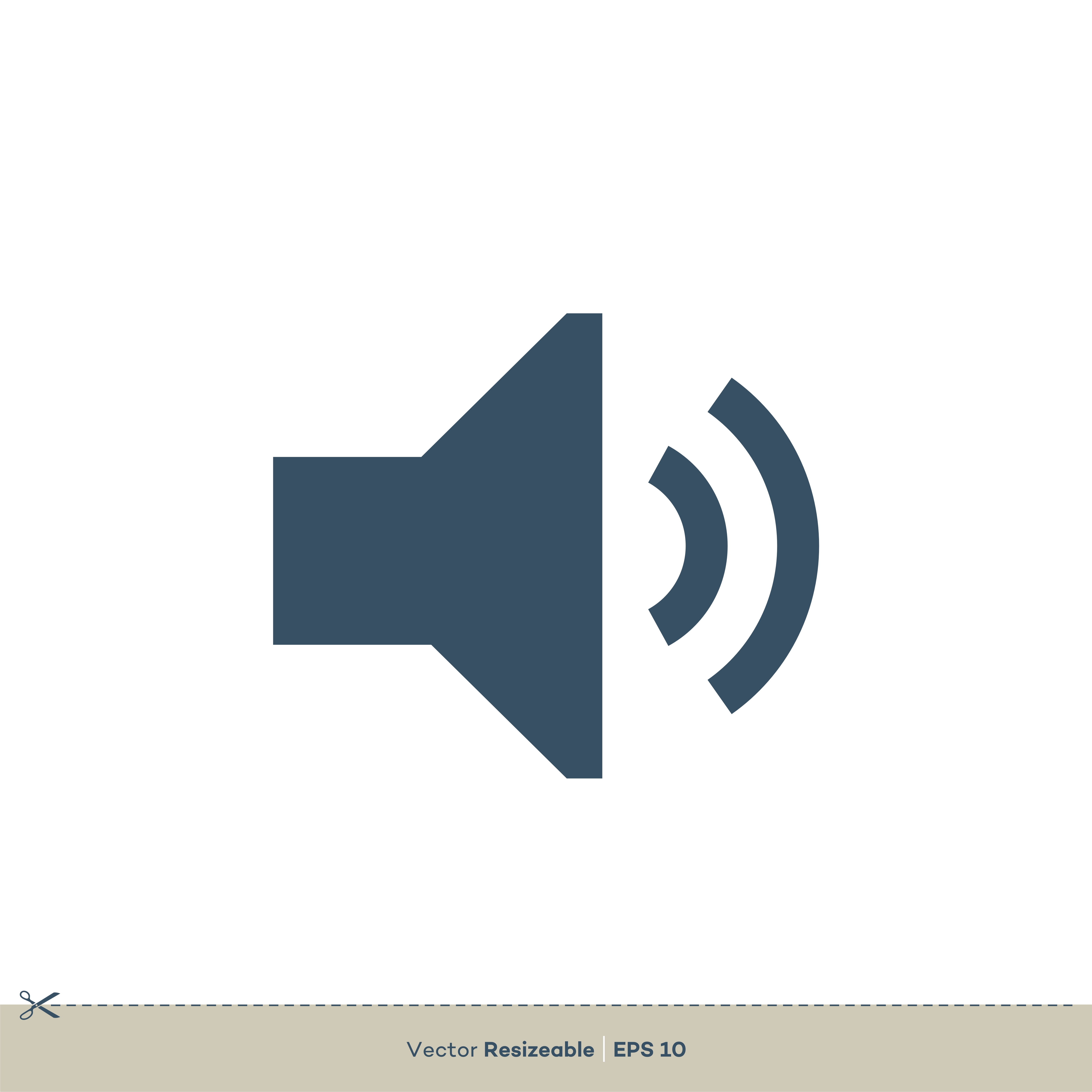 Sound Speaker Icon Vector Logo Template Illustration Design Download