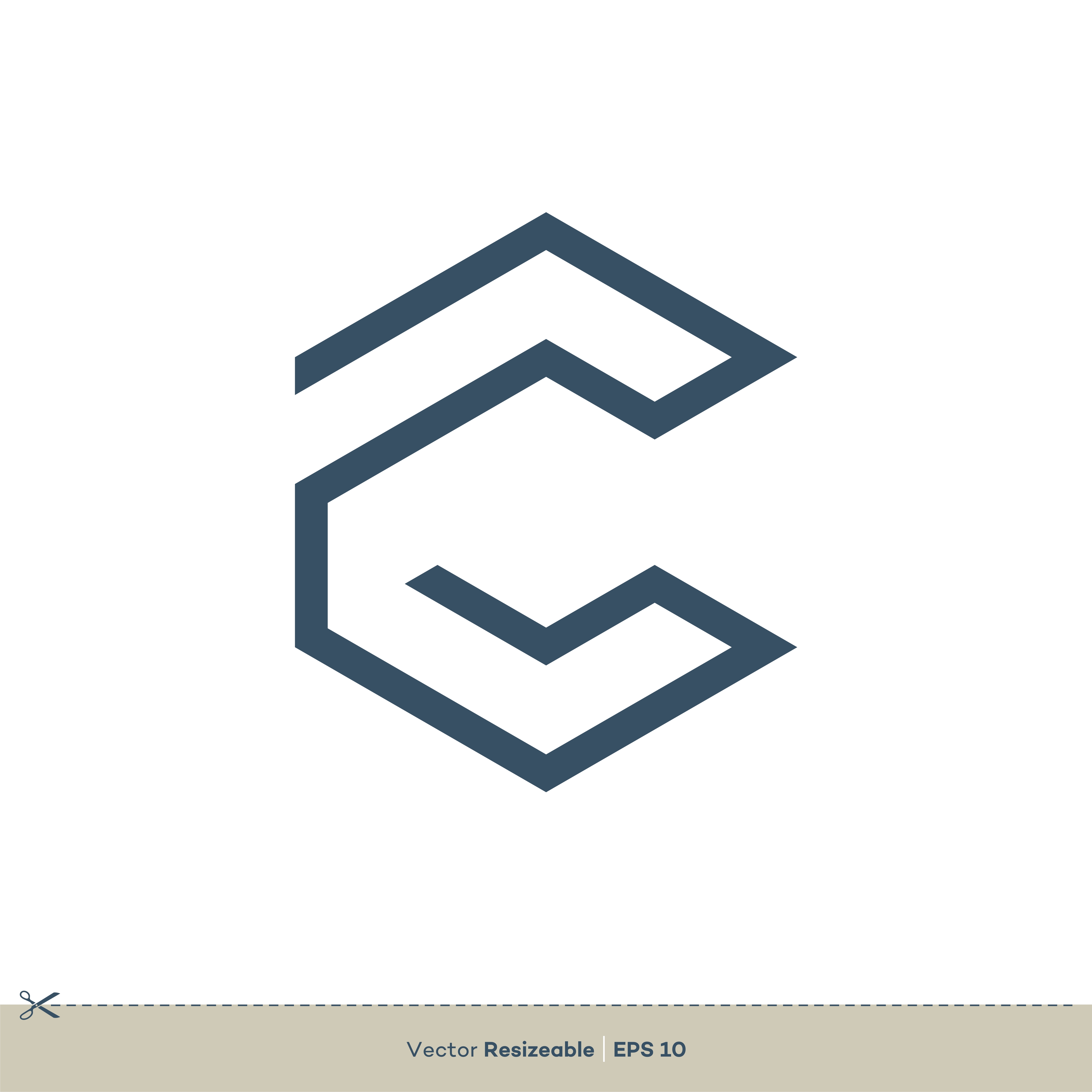 C Letter Vector Icon Logo Template Flat Design - Download Free Vector