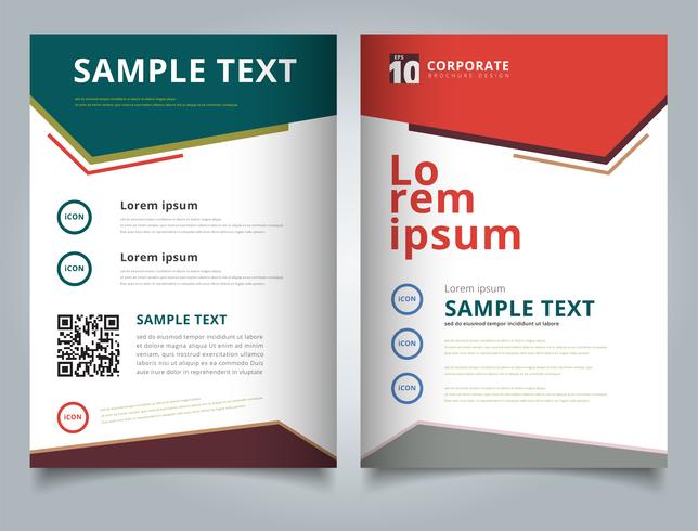 Brochure geometric composition forms modern background layout design template vector