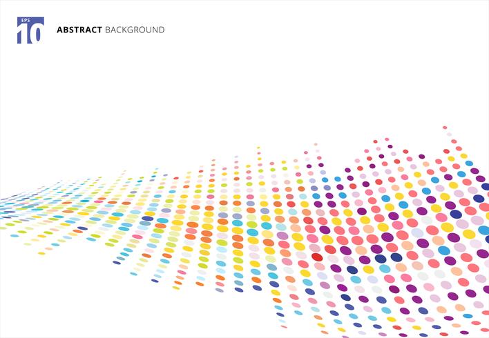 Abstract Colorful Halftone Texture Wave Dots Pattern Perspective Isolated On White Background Download Free Vectors Clipart Graphics Vector Art