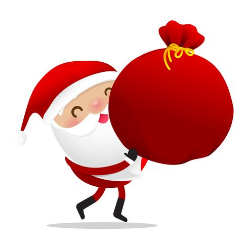 Happy Christmas character Santa claus cartoon 010 vector