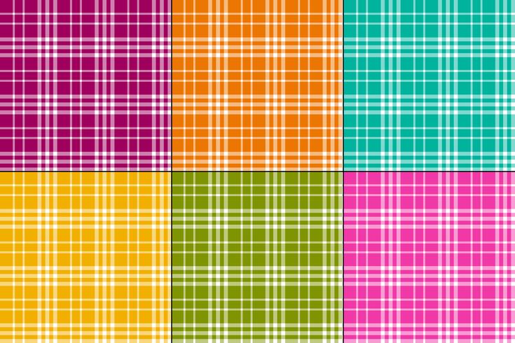 simple colorful vector plaids