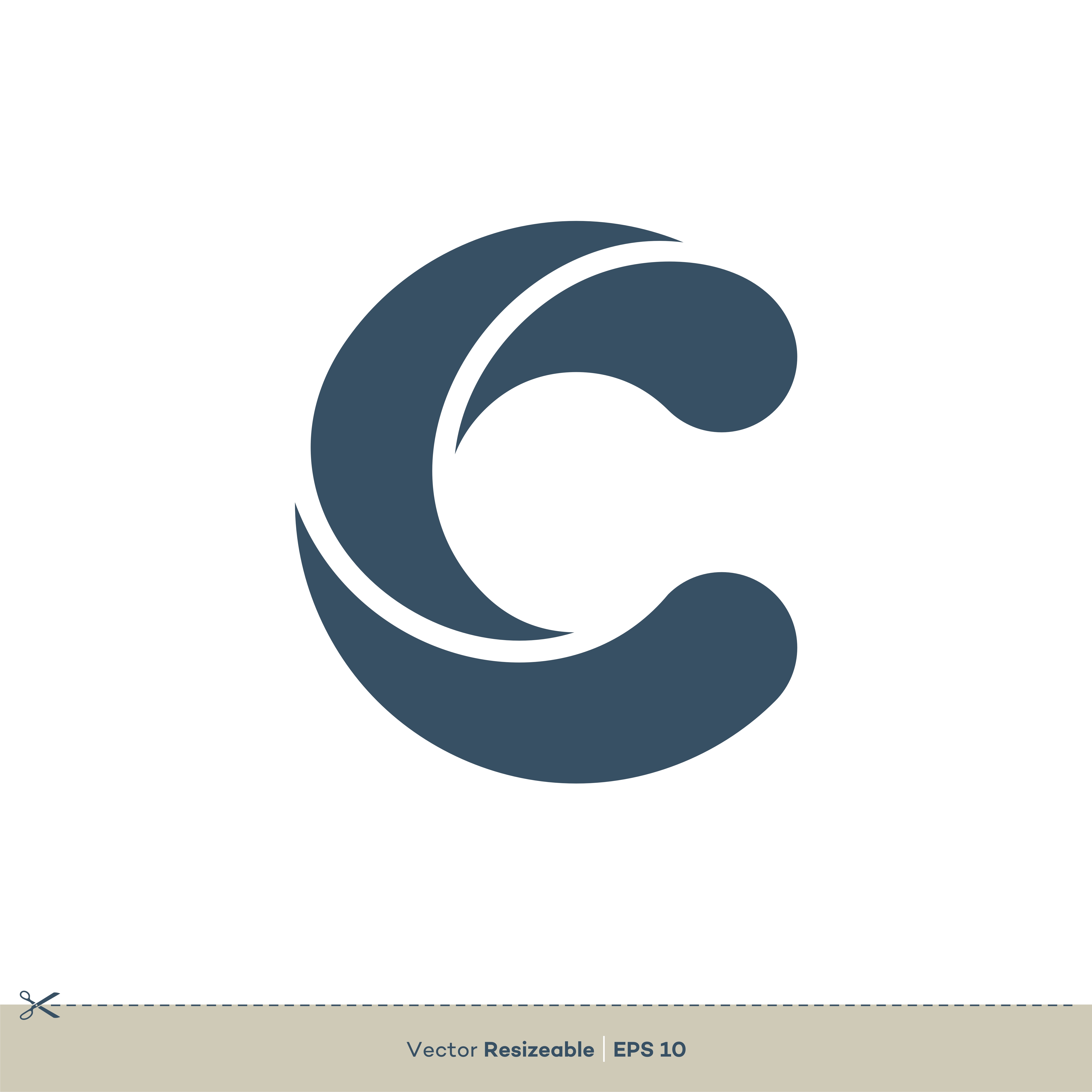 C Letter Vector Icon Logo Template Flat Design Download Free Vector