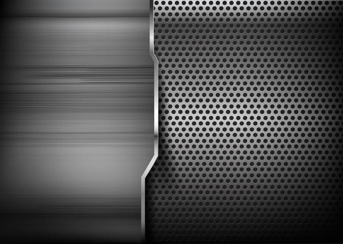 Abstract background hold polished metal 006 vector