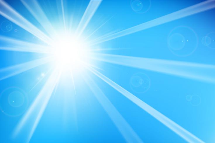 Abstract blue background with sunlight 002 vector