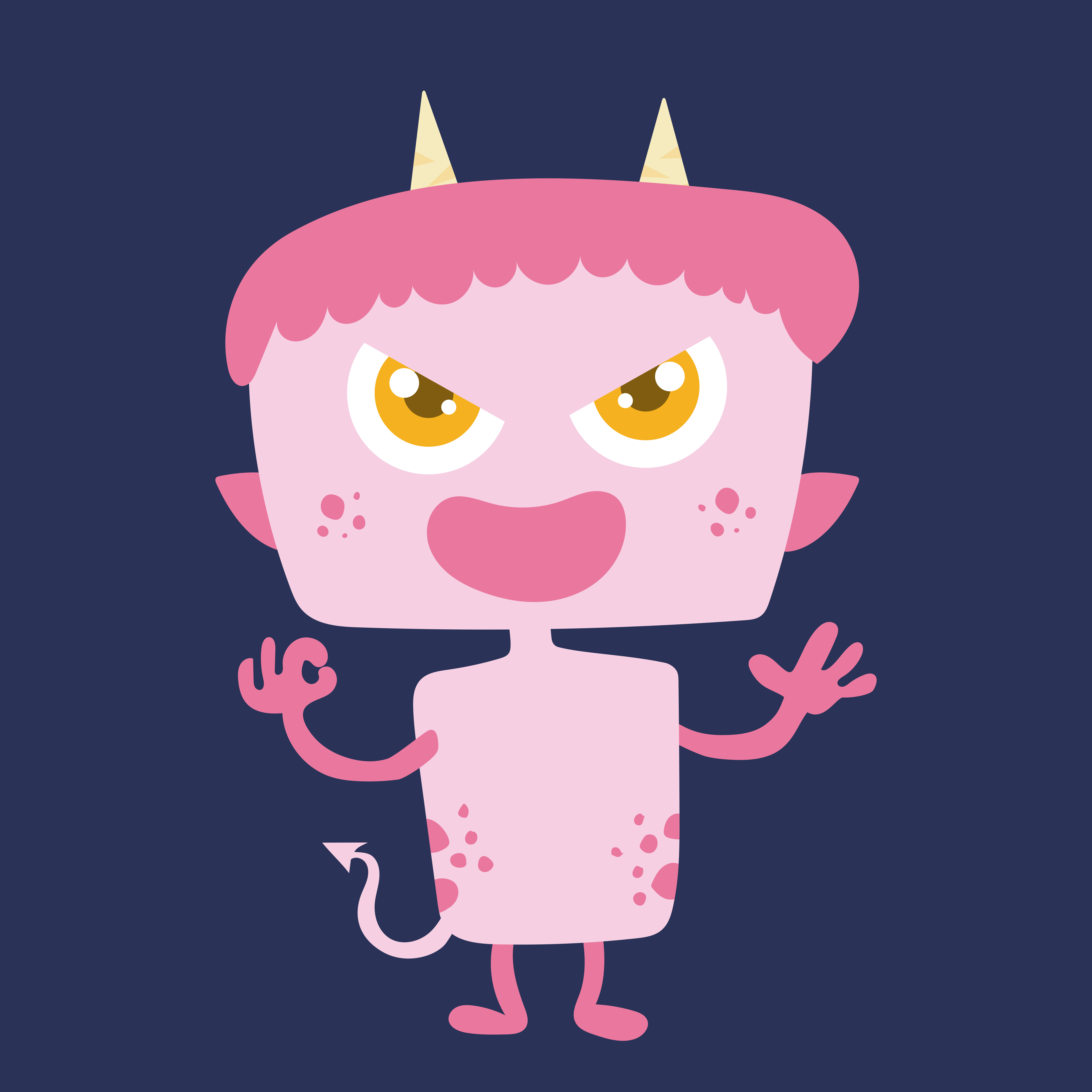 Cute monster cartoon character 009 - Download Free Vector ...
