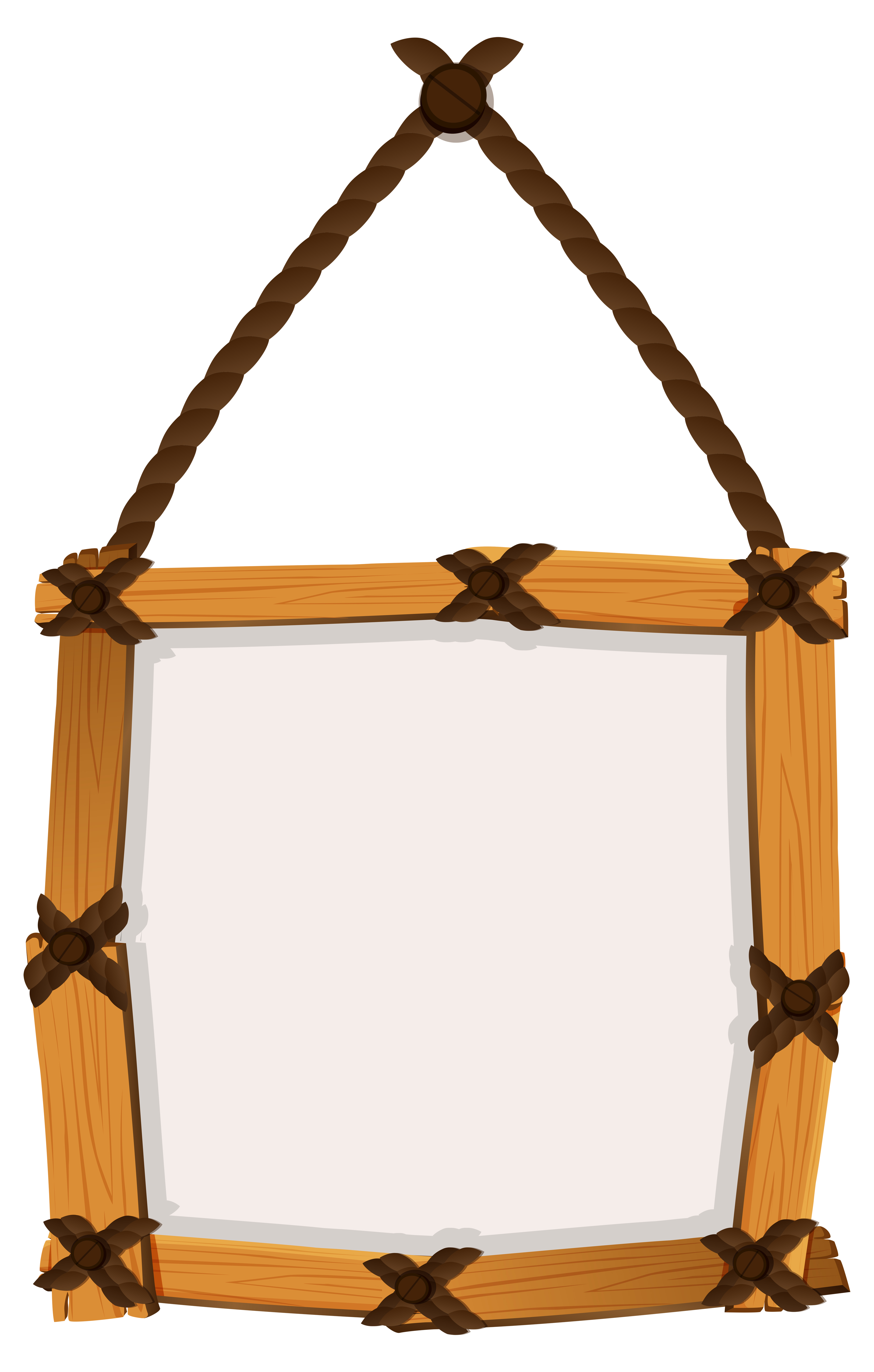 Wooden frame hanging on wall 549277 Vector Art at Vecteezy