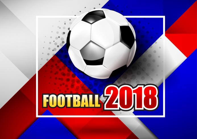 2018 Soccer football text 001 vector