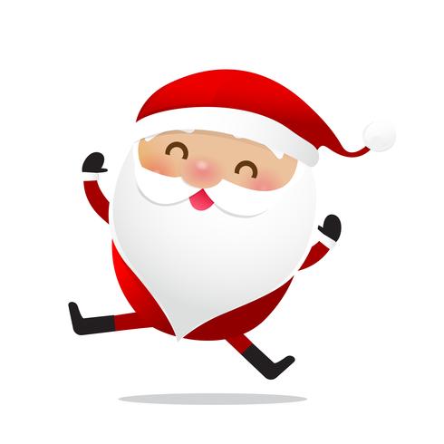 Happy Christmas character Santa claus cartoon 027 vector